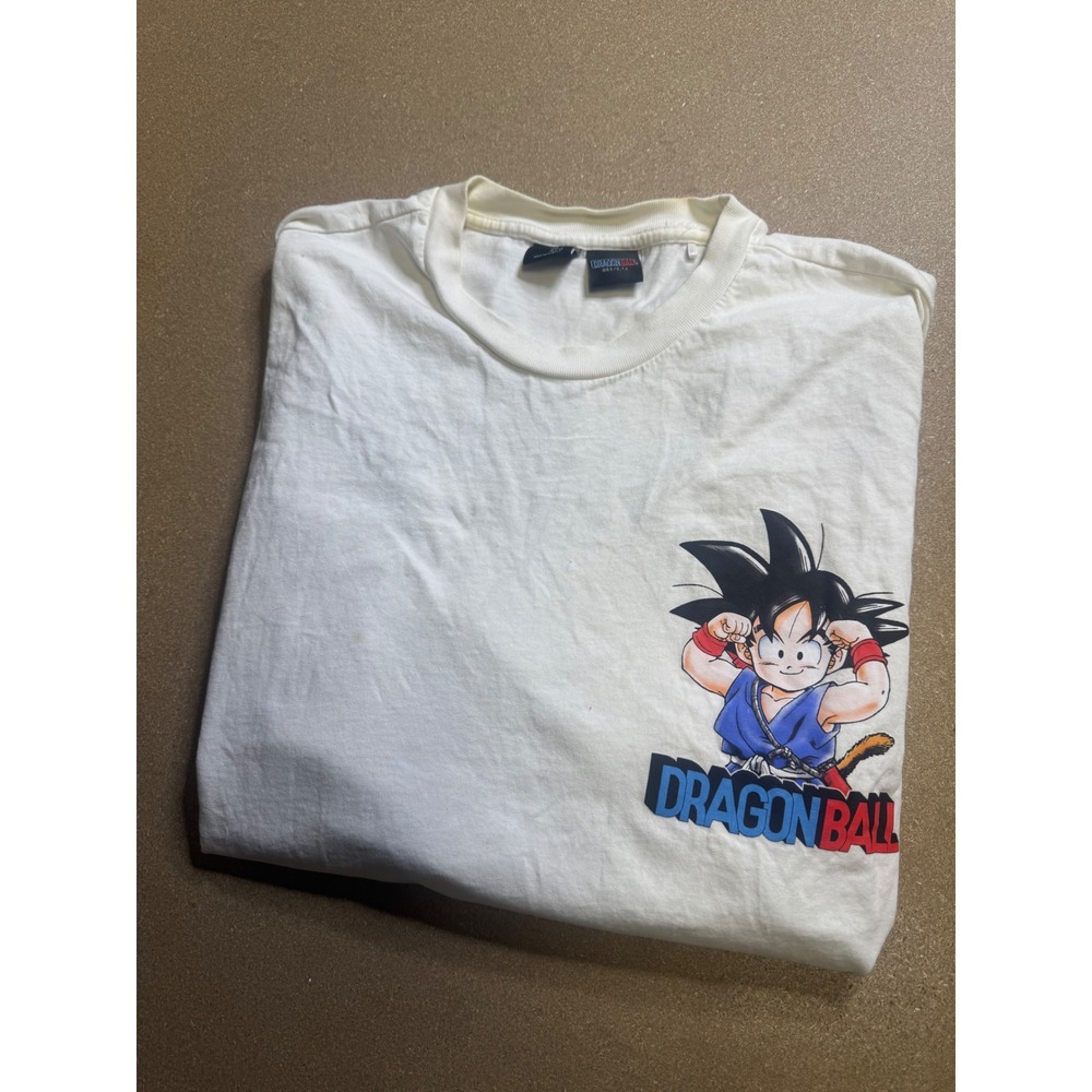 Bershka Dragon Ball Kid Goku Shenron Graphic T-Shirt White Mens Large Anime Y2k - Picture 2 of 7